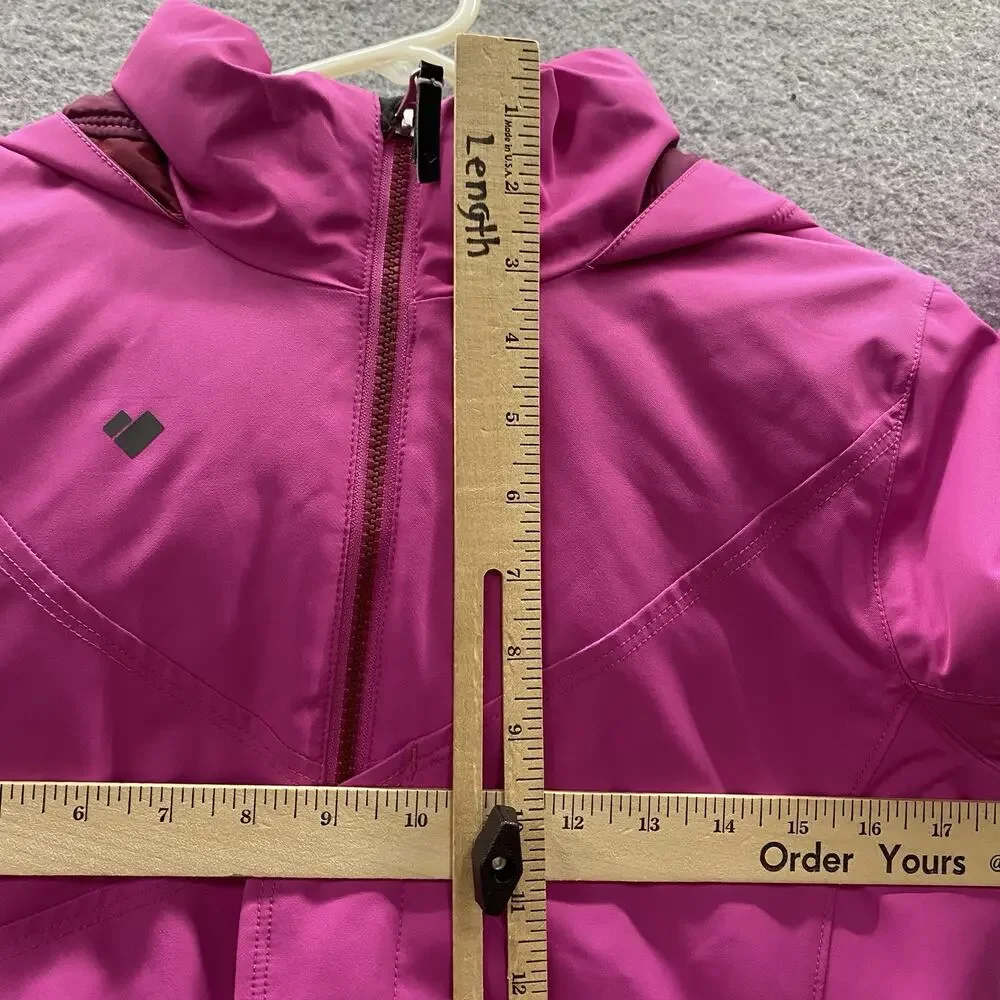 Obermeyer Rylee Teen Girls L 14-16 Pink Ski Jacket Hooded Insulated Snow Coat